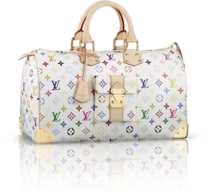 Louis Vuitton Multicolor Monogram Handbag PNG Image