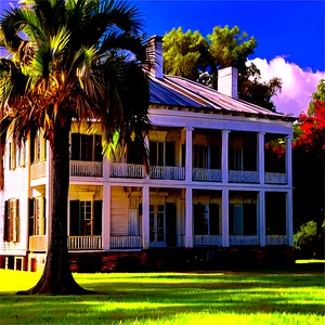 Louisiana Plantation House Png 06122024 PNG Image