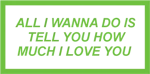 Love Confession Quote PNG Image