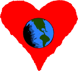 Love Embracing Earth PNG Image