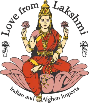 Love From Lakshmi Illustration PNG Image