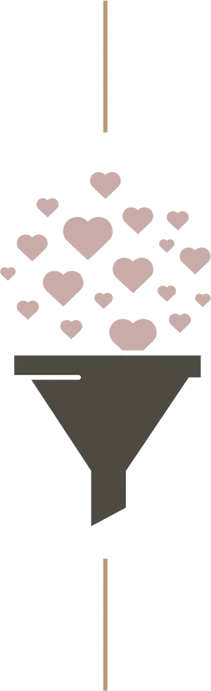 Love Funnel Concept PNG Image