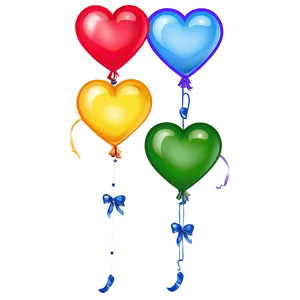 Love Heart Balloon Png Clx PNG Image