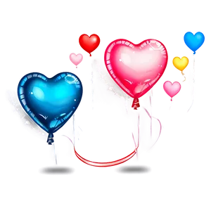 Love Heart Balloon Png Der PNG Image