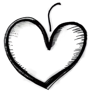 Love Heart Sketch Png Rna PNG Image