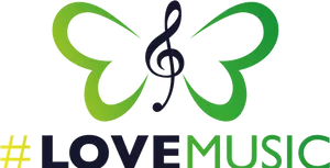 Love Music_ Butterfly_ Note_ Logo PNG Image