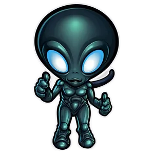 Loveable Alien Mascot Png Gox PNG Image