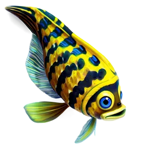 Lovely Fish Character Png 06292024 PNG Image