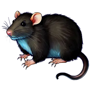 Lovely Rat Drawing Png 06252024 PNG Image