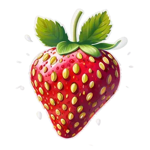 Lovely Strawberry Graphic Png 06252024 PNG Image