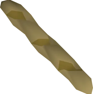 Low Poly Baguette3 D Model PNG Image