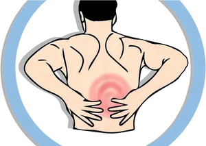 Lower Back Pain Illustration PNG Image