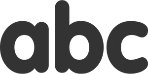 Lowercase A B C Letters Black Background PNG Image