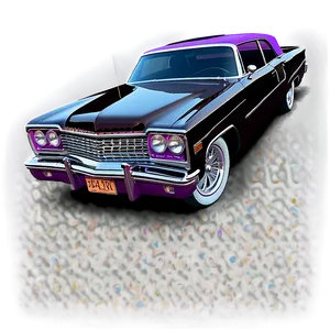 Lowrider At Night Scene Png 06112024 PNG Image