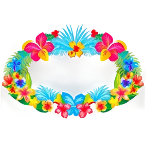 Luau Party Border Png Uoa23 PNG Image