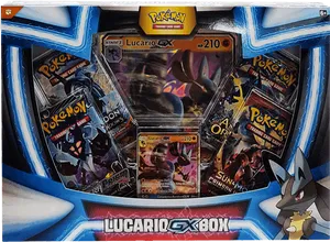 Lucario G X Pokemon Card Box Set PNG Image