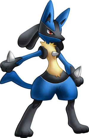 Lucario Pokemon Character PNG Image