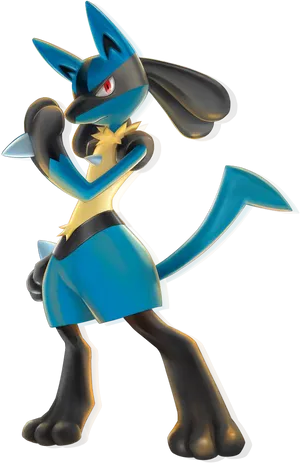 Lucario Pokemon Character PNG Image