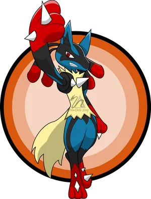 Lucario Pokemon Fan Art2019 PNG Image