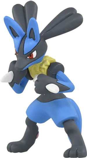 Lucario Pokemon Fighting Stance PNG Image