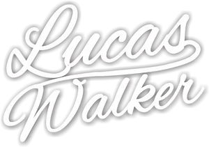 Lucas Walker Script Logo PNG Image