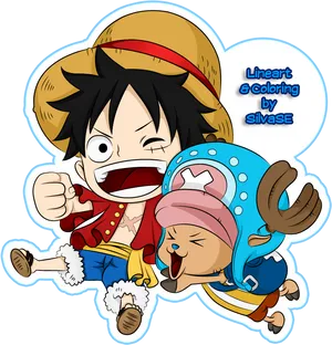 Luffy_and_ Chopper_ Animated_ Sticker PNG Image