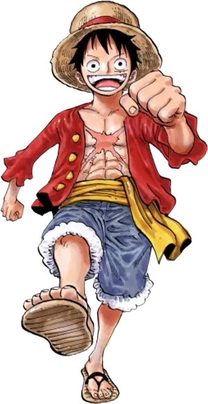 Luffy One Piece Anime Character PNG Image