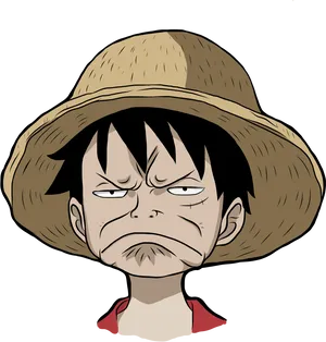 Luffy_ Straw_ Hat_ Glare PNG Image