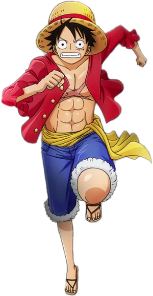 Luffy_ Straw_ Hat_ Pirate_ Adventure PNG Image