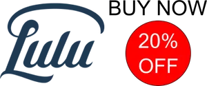 Lulu20 Percent Discount Buy Now PNG Image