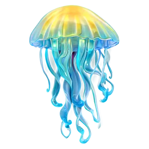 Luminescent Moon Jelly Illustration Png Cla94 PNG Image