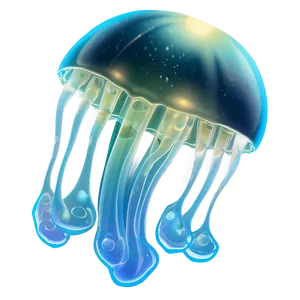 Luminescent Moon Jelly Illustration Png Ipf PNG Image