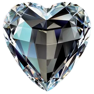 Luminous Diamond Heart Graphic Png 06262024 PNG Image