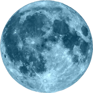 Luminous_ Full_ Moon_ Closeup PNG Image