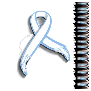 Lung Cancer Ribbon With Feather Png 06292024 PNG Image