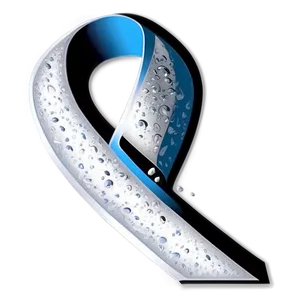 Lung Cancer Ribbon With Teardrop Png 73 PNG Image