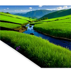 Lush Green Valley Landscape PNG Xxf50 PNG