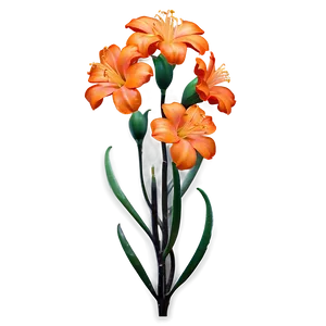 Lush Orange Bloom Png Imt56 PNG Image