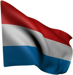 Luxembourg Flag Waving PNG Image