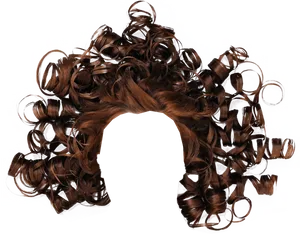 Luxurious Curly Hair Texture PNG Image