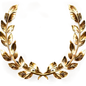 Luxurious Gold Leaf Laurels Png Lnt95 PNG Image