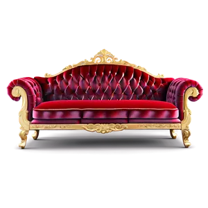 Luxurious Velvet Sofa PNG Txp58 PNG