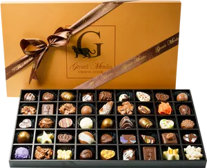 Luxury Assorted Chocolates Box PNG Image