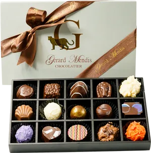 Luxury Assorted Chocolates Box PNG Image