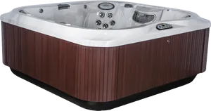 Luxury Corner Jacuzzi Hot Tub PNG Image