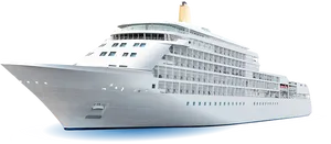 Luxury Cruise Liner Profile View PNG Image