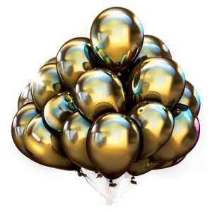 Luxury Gold Balloon Png Eti PNG Image