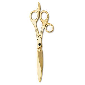 Luxury Gold-plated Hair Shears Png Sdy PNG Image