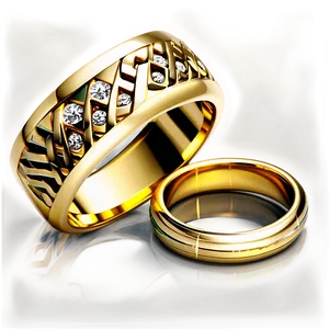 Luxury Gold Rings Png Gsq PNG Image