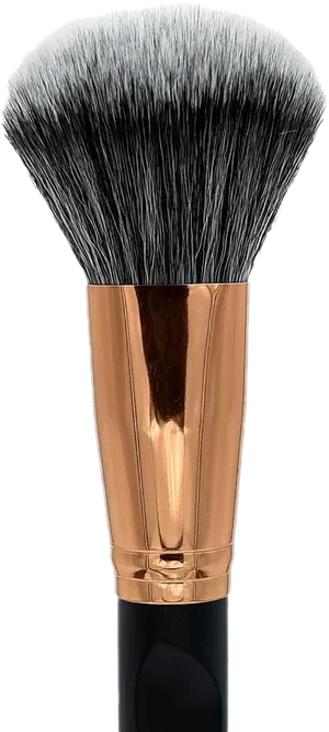 Luxury Makeup Brush Copper Ferrule PNG Image